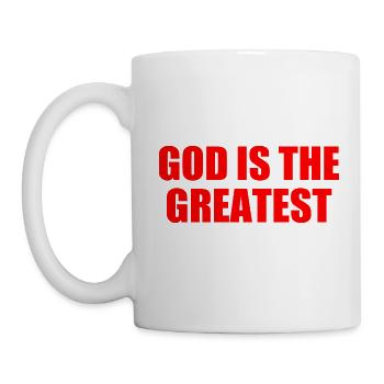 god is the greatest - Tasse - Weiß - Links