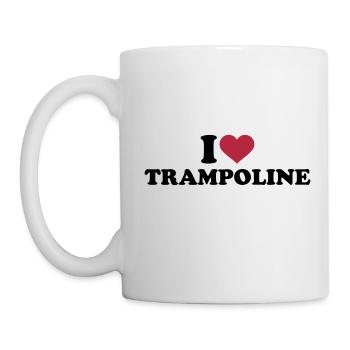 Trampolin - Tasse - Weiß - Links