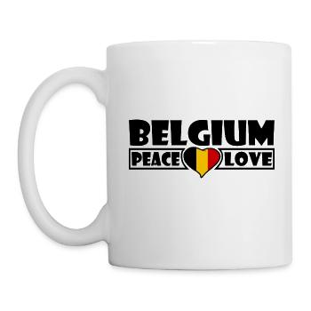 La Belgique - Mug blanc - blanc - Gauche