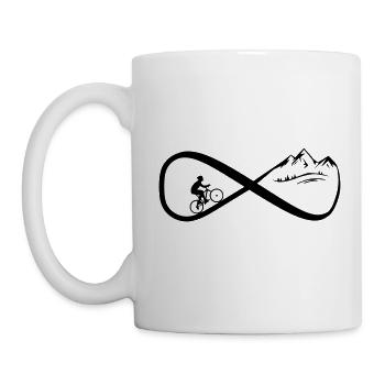 Fahrradsport forever - Tasse - Weiß - Links