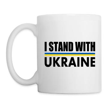 I stand with ukraine - Mug - white - Left