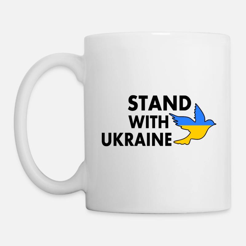 stand with ukraine - Mug blanc - blanc