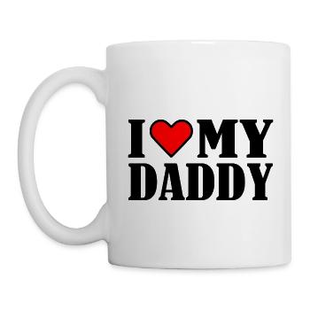 I love my daddy - Mug - white - Left