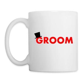 Groom - Tasse - Weiß - Links
