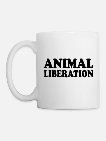 Animal liberation - Tasse - Weiß