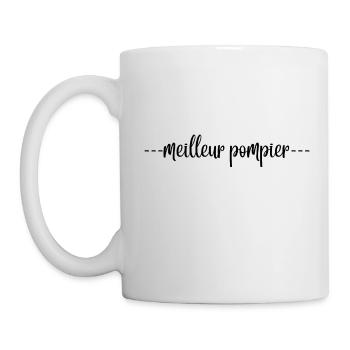 meilleur pompier - Mug blanc - blanc - Gauche