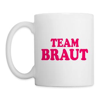 Team braut - Tasse - Weiß - Links