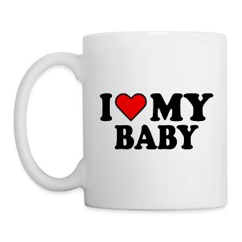 I love my baby - Mug blanc - blanc - Gauche