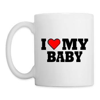 I love my baby - Mug blanc - blanc - Gauche