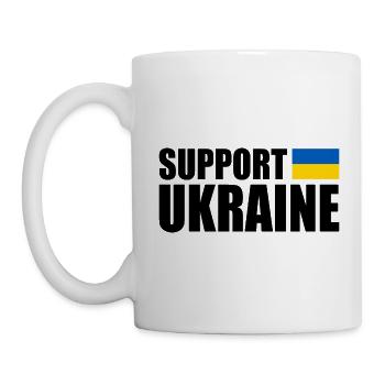 Support ukraine - Tasse - Weiß - Links