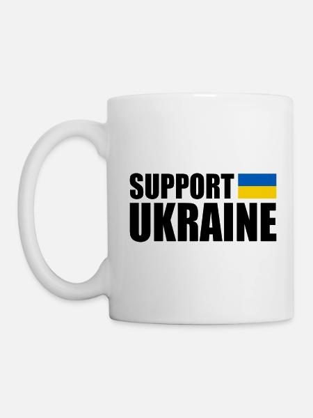 Support ukraine - Tasse - Weiß