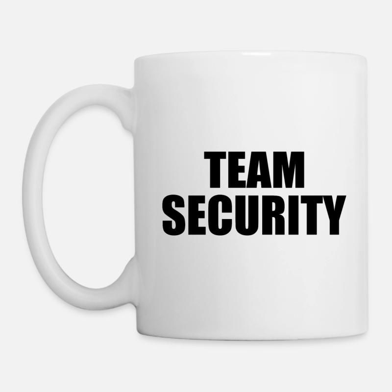 Team security - Tasse - Weiß