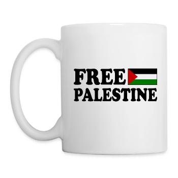 Free palestine - Tasse - Weiß - Links
