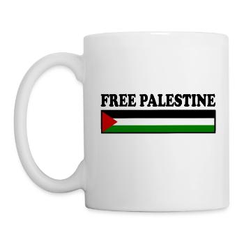 Free palestine - Tasse - Weiß - Links