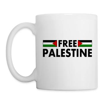 Free palestine - Mug blanc - blanc - Gauche