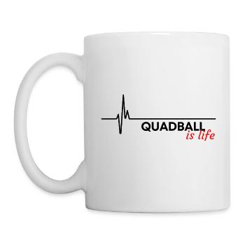 Quadball ist Leben. - Tasse - Weiß - Links