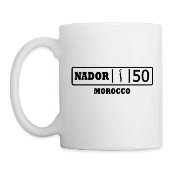 Plaque d’immatriculation Nador ا 50 - Mug blanc - blanc - Gauche
