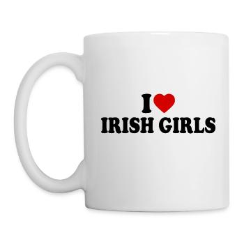 I love irish girls - Tasse - Weiß - Links