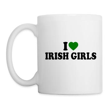 I love irish girls - Tasse - Weiß - Links