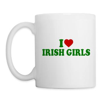 I love irish girls - Tasse - Weiß - Links