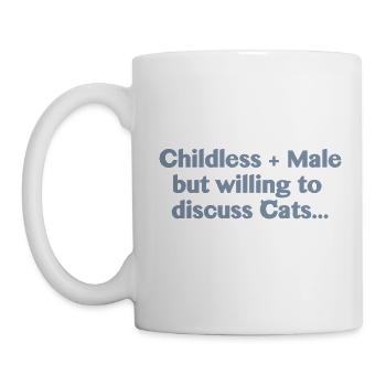 Childless and Male.... - Tasse - Weiß - Links