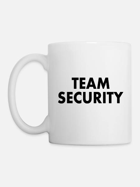 Team security - Tasse - Weiß