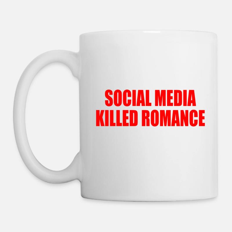 social media killed romance - Mug - white