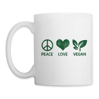 Signe de paix - Mug blanc - blanc - Gauche