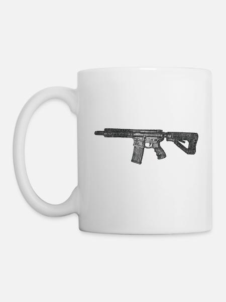 M4 - Zeichnung - Tasse - Weiß