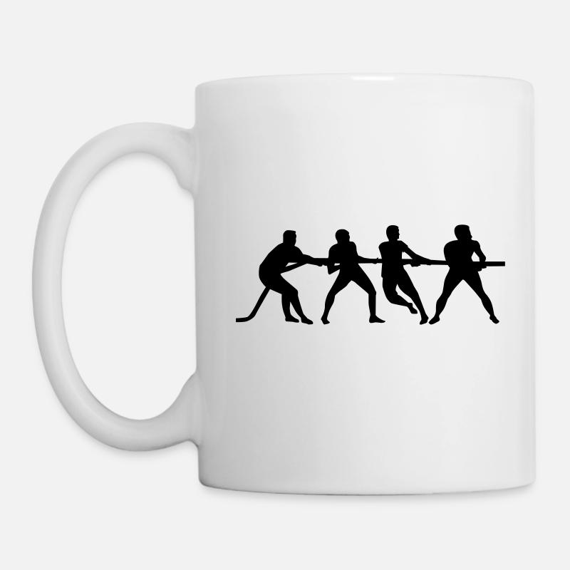 Tauziehen - Tasse - Weiß