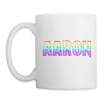 aaron rs rainbow - Mug - white - Left