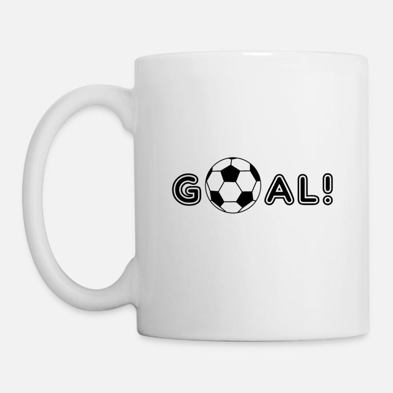Fußballtor - Tasse - Weiß