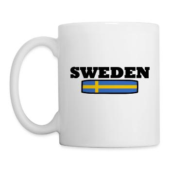 SUÈDE - Mug blanc - blanc - Gauche