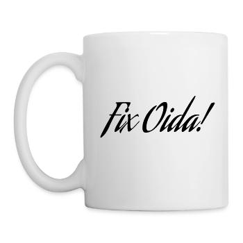 Fix Oida! - Tasse - Weiß - Links