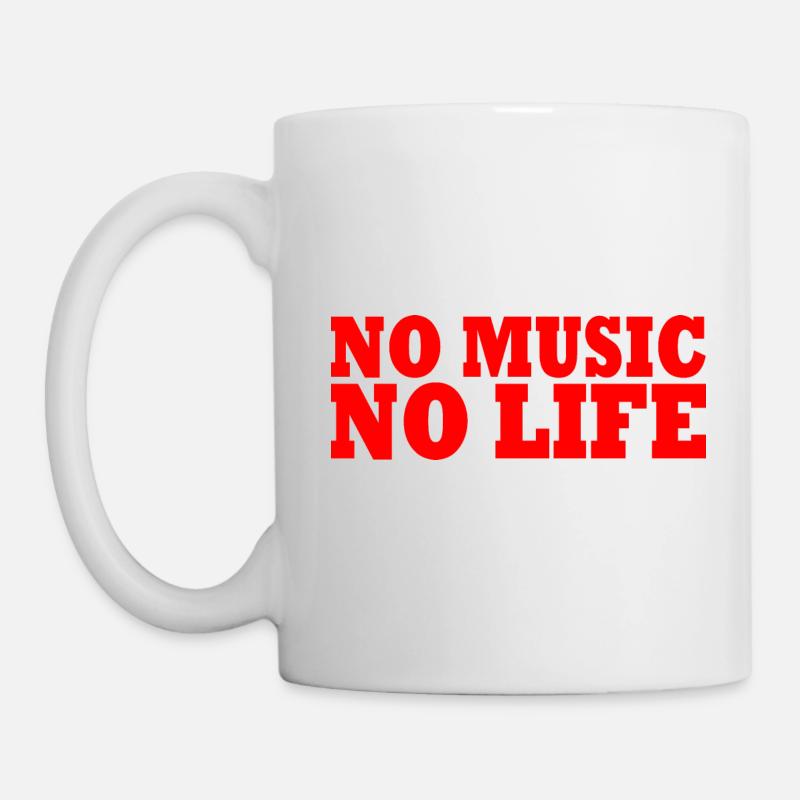 No music no life - Mug blanc - blanc