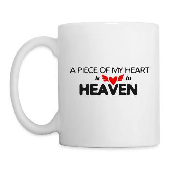 Trauer Spruch Abschied Tod Liebe Herz trauern Gott - Tasse - Weiß - Links