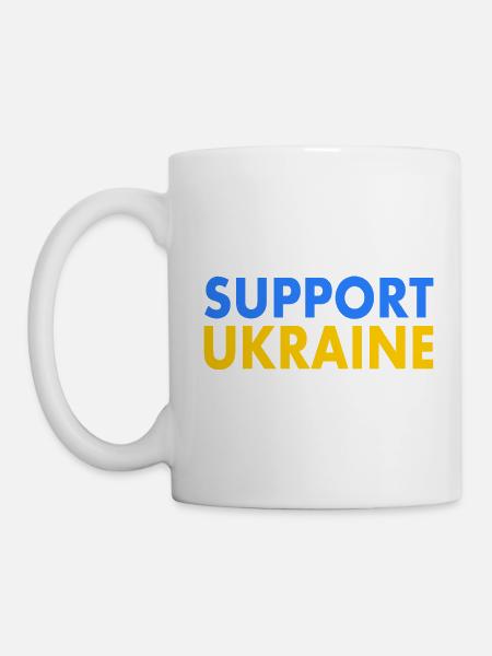 Support ukraine - Tasse - Weiß