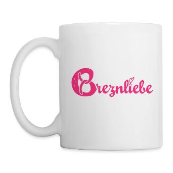 Breznliebe – Denn Brezn sind das Brot der Bayern! - Tasse - Weiß - Links
