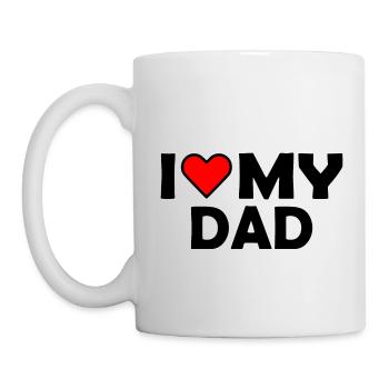 I love my dad - Tasse - Weiß - Links