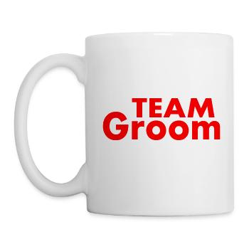 Team groom - Mug blanc - blanc - Gauche