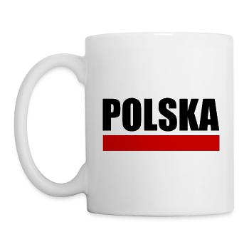 Polen flagge - Tasse - Weiß - Links