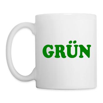 Grün - Tasse - Weiß - Links