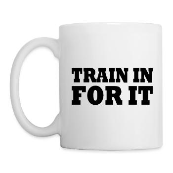 Train in for it - Mug blanc - blanc - Gauche