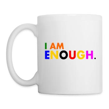 I am enough - Tasse - Weiß - Links