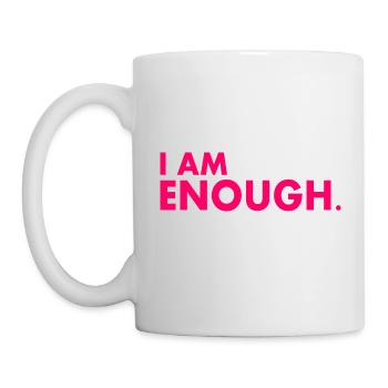I am enough - Tasse - Weiß - Links