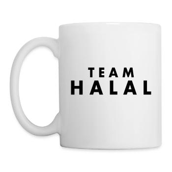 Team halal - Tasse - Weiß - Links