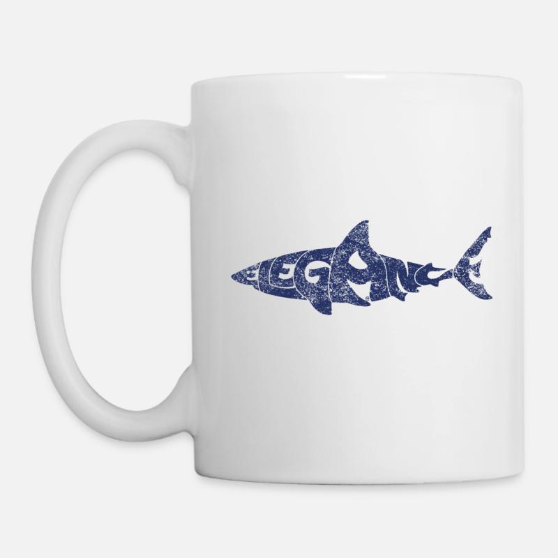 Requin élégant - Mug blanc - blanc