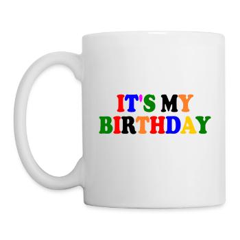 It's my birthday - Tasse - Weiß - Links