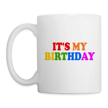 It's my birthday - Tasse - Weiß - Links