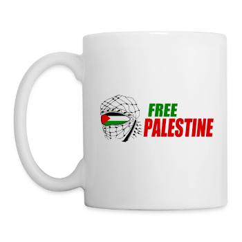 Free palestine - Mug blanc - blanc - Gauche